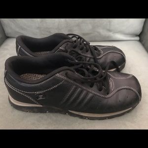 Skechers Black Leather Oxford Shoes Size 7.5